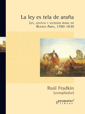 cover image of La ley es tela de araña